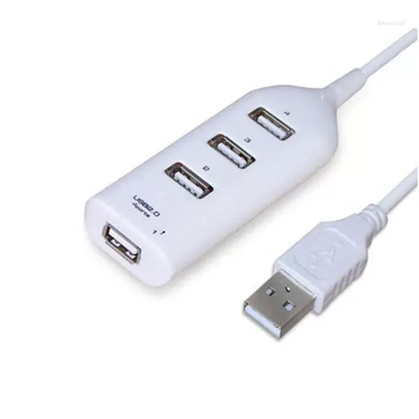 2.0 Hub USB Hi-Speed 4-Port Splitter Adapter Blanc Ordinateur Accessoires Notebook Dropshiping