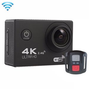 Freeshipping 2.0 inch Screen 4K 170 Degrees Wide Angle WiFi Sport Action Camera Camcorder with Waterproof Housing Case Remote Controller