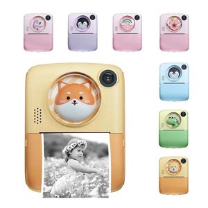 Appareil photo instantané avec écran de 2,0 pouces pour enfants Appareil photo numérique portable pour tout-petits avec papier d'impression Vidéo 48MP Enfant Selfie Jouet Caméscope Cadeau Caméra d'impression