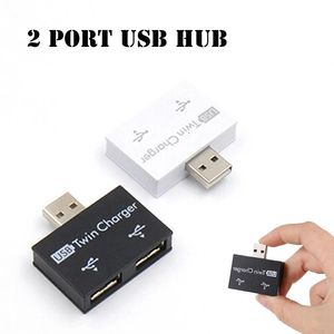 Divisor USB 2,0, 1 macho a 2 puertos hembra, adaptador de concentrador USB, convertidor para teléfono, portátil, PC, periféricos, accesorios de carga para ordenador