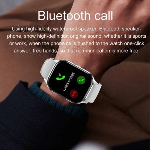 2,01 pouces en plein écran AMOLED Smartwatch masculinos Bluetooth Calendar Calendrier Alarm de calendrier Femmes Pidomètre de fréquence cardiaque Smart Montres