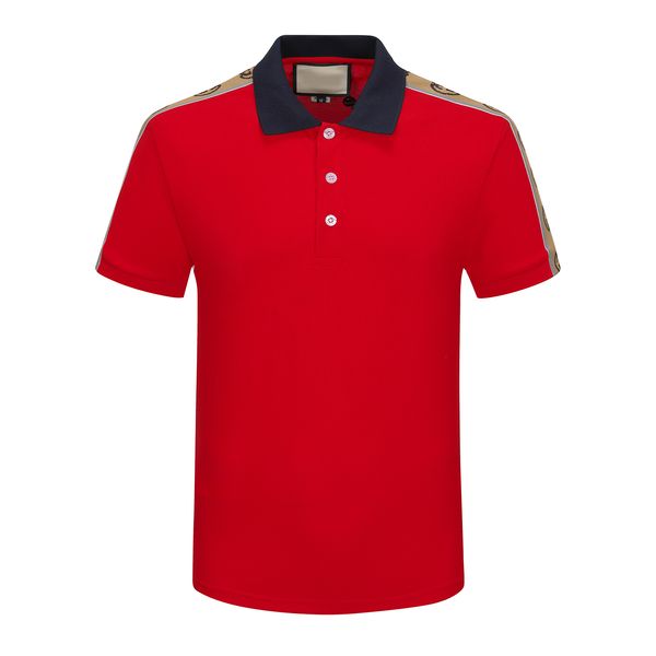 2 023 Diseñador de lujos de verano Polos para hombres Camisas Hombres Casual Piquet Polos Moda Serpiente Abeja Bordado Algodón Jersey Polo Hombre Negro Azul Verde Rojo Marrón Camisetas