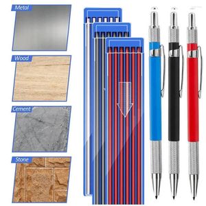 2.0 mm de metal automático lápiz mecánica dibujante marcador de ingeniería para la herramienta de escritura de pintura de arte de carpintería