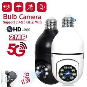 2MP E27 Smart Light Bulb Camera, WiFi IP Camera with 360° Motion Detector, Remote Voice Intercom, Full HD Color Night Vision