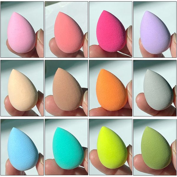 2 ~ 100pcs Mini Beauty Egg Small Makeup Sponge Pouffle mouillé et sec Utiliser l'outil de maquillage de maquillage de maquillage à éponge de bouffée cosmétique mignonne douce