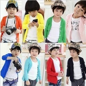 2-10T suéteres para niños cárdigans abrigo de algodón para niñas y niños cárdigans para bebés prendas de vestir exteriores ropa para niños pequeños ropa para bebés rojo negro blanco