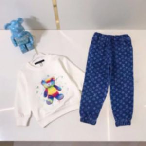 2-11 años Conjuntos de ropa para niños BEBÉS, niños, niñas, Ropa Otoño Invierno Patrón Diseñador Suéter Traje niños abrigo pantalones