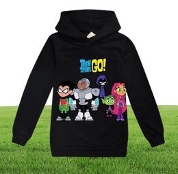 2-13 ans adolescents Titan GO vêtements à capuche filles T-shirt mode garçons t-shirts garçons à manches longues pull pull LJ201216226n8459852