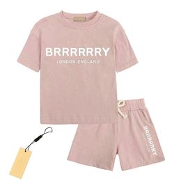 2-13 jaar Designer Kids T-shirt broek Set Luxe logo kinderen 2-delige katoenen kleding babyjongens meisje mode kleding