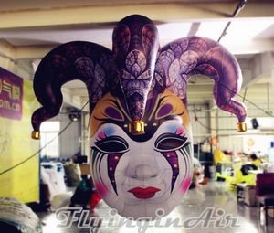 2m Decoratieve Opblaasbare Clown Hoofd Opblaasbare Medusa Queen Mask Replica Ballon voor Halloween / Clown Party