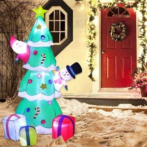 2.1M LED gonflable lueur extérieure arbre de Noël Joyeux décor pour la maison Ornement Xmas Navidad Année Y201020