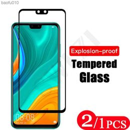 2-1Pcs 9H Voor Huawei Y6 2019 Y6P Y7 Pro Y7P Y7A Y8P Y8S Y9 Prime Y9S y9A Y5 Lite 2018 Gehard Glas Telefoon Screen Protector Film L230619