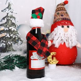2 / 1pcs Création de couverture de bouteille de vins de Noël créativité