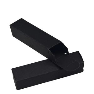 2*2*8,5 cm embalaje de regalo negro caja de papel Kraft al por menor DIY lápiz labial recuerdo de boda paquete decorativo cajas de cartón 50 unids/lote