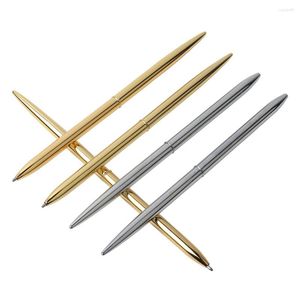 2/20/PCS Metal Ballpoint Pen Vintage Gold Silver Ball Point voor Business Writing Gifts Office School Supplies