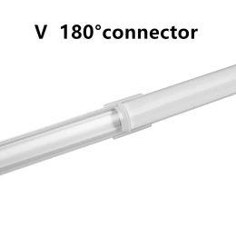 2-25pcs/lot 0,5 m/pc's 45 graden hoek Perfil Aluminio voor 5050 5630 LED-strips Melkachtig/transparant dekstrookaluminium profiel