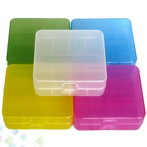 2 * 26650 Caja de batería Caja Soporte de seguridad Contenedor de almacenamiento Estuche portátil de plástico colorido de alta calidad apto para batería 26650 DHL gratis