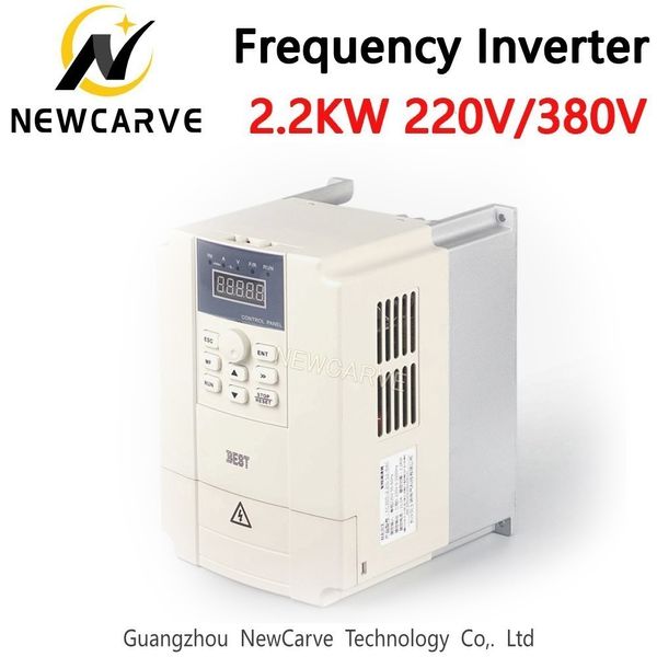 2.2KW de frecuencia variable VFD Drive inversor de 220V 380V Para CNC motor del huso de control de velocidad Newcarve