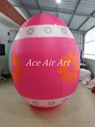 2.2m H Gigantische opblaasbare paaseieren Decoraties met zonnebloem gemaakt door China Ace Air Art