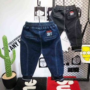 2 3 4 5 6 ans Enfant Garçons Jeans Casual Taille Élastique Denim Pantalon Automne Nouvelle Arrivée Haute Qualité Garçons Pantalons Enfants Pantalon G1220