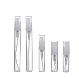 2 3 4 5 ML Mini vaporisateur en plastique transparent Atomiseur de rince-bouche de parfum portable mignon pour le nettoyage des huiles essentielles de voyage Bocaux en plastique Boîtes de rangement transparentes pour animaux de compagnie