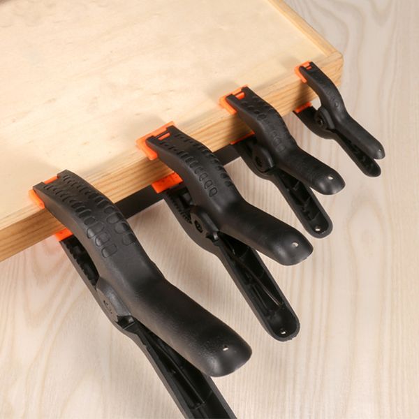 2/3/4/6 pulgadas Clamp de carpintería herramientas de bricolaje de bricolaje de nylon abrazaderas para el estudio de fotografía de clip de carpintería