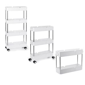 2/3/4 tiers trolley Winkelwagen Keuken Badkamer Woonkamer GAP Storage Rack Organizer Servies Houder Fruit Groentes Planken