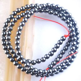 2/3/4 mm natuursteen kralen Zwarte hematietmaterialen Ronde losse spacer kralen voor sieraden maken doe -het -zelf ketting ambachten BL305