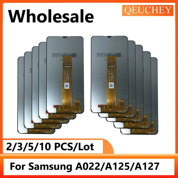 2/3/5/10 Pièce / Lot pour Samsung A02 A022 / A12 A125 / A12 NACHO A127 Affichage LCD Monitor Mudule Topp Screen Nigizage