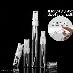 2 3 5 7 10 15 ML Mini Clear Atomizer Bouteille en verre Vaporisateur Parfum rechargeable Bouteille vide en verre pour la fête de voyage Maquillage portable Odmvk