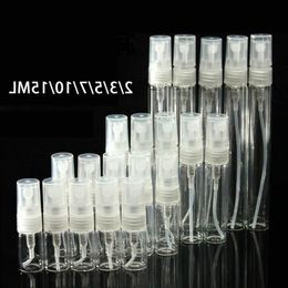 2/3/5/7/10/15ML Mini verre transparent rechargeable pompe de parfum flacon pulvérisateur atomiseur vide échantillon cosmétique récipient cadeau Rhtsi