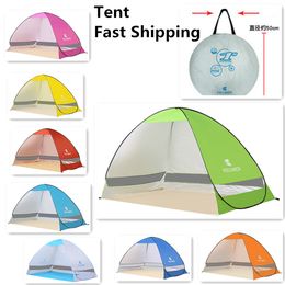 2-3 personen snel automatische opening tenten outdoor camping schuilplaatsen uv bescherming tent strand reis gazon familie partij kleurrijke snelle verzending