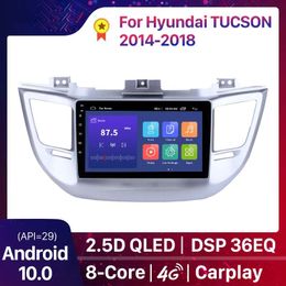 2 + 32G Android 10,0 Voiture DVD GPS Lecteur de l'unité Radio pour Hyundai Tucson 2014 2015 2016 2017-2018 Support TPMS DVR 3G ROM 16GB