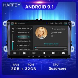 2 + 32G Auto DVD Radio GPS Player 9inch 2Din Android Multimedia voor VW Volkswagen Seat Leon Cuprra SKODA PASSAT B5 B6 CC