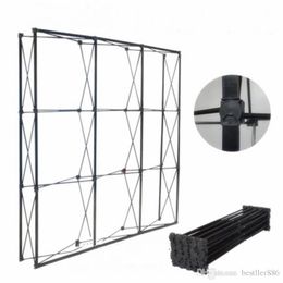 2.3MX2.3m Bruiloft Bloem Muur Stand Black Iron Gevouwen Pijp Bloem Frame voor Bruiloft Decoratie Benodigdheden Alff