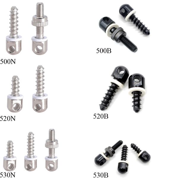 2/3 pièces/ensemble Vis Pivotantes À Élingue Machine En Acier Vis À Bois Adaptateur Goujons Chasse QD Base De Montage À Élingue Détachement Rapide Couleur Noir/Argent