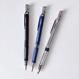 2 + 3pcs crayon mécanique à tête d'épaisseur 2b stylo automatique pour les étudiants crayon mécanique non toxique pour le noyau continu débutant