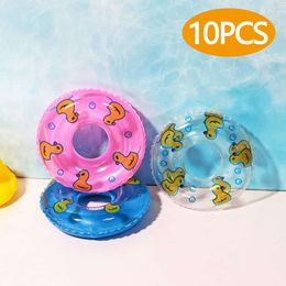 2/4/6/10 stks Kids Mini Swim Summer Fun Swimming Pool Float Ring Toys For Rubber Ducks Dolls Iagable Bath Toy L2405