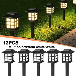 2/4/6/8 pièces Led Solaire Allée Lumières Étanche Lampe Solaire Extérieure pour Jardin/Paysage/Cour/Patio/Allée/Passerelle Éclairage