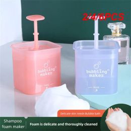 2/4 / 6pcs Face Wash Soap Bubble Cup Rapid Mousant Makeup Retainage Nettoyage en profondeur Baume Beauty Health Face Care Shampooing Maker Maker