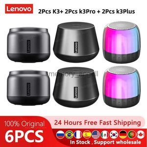 2/4/6pcs Lenovo K3 K3Pro Mini altavoz portátil K3 Plus RGB luz inalámbrico Bluetooth Hifi Bass Altavoces reproductor de subwoofer al aire libre HKD230825