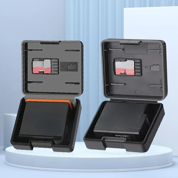 2/4/6pcs / lot Battre de batterie Boîte de rangement de protection avec support de carte TF pour GoPro Hero 11 10 9 8 7 6 5 DJI OSMO SJCAM SJ9 SJ8