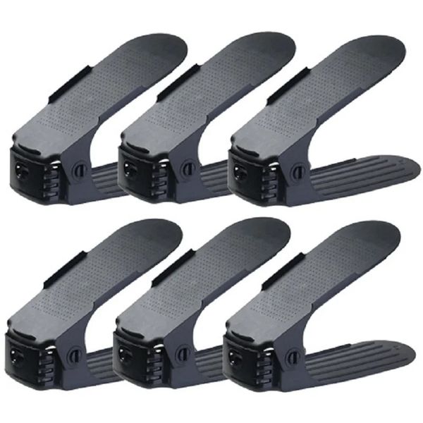 2/4/6pcs Ratadio de zapatos Zapatos ajustables Organizador Calzado de almacenamiento Soporte de soporte duradero Espacio Gavor