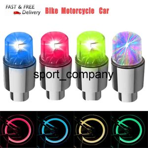 2/4 / 8 STKS LED-klep GLB Lamp Motorfiets Bike Auto Wiel Tire Tire Tyle Valve Cap Spoke Neon LED Flash Light Lamp