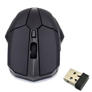 2,4 GHz 1600 DPI draadloze optische zwarte muismuizen + USB 2.0-ontvanger voor pc-laptop