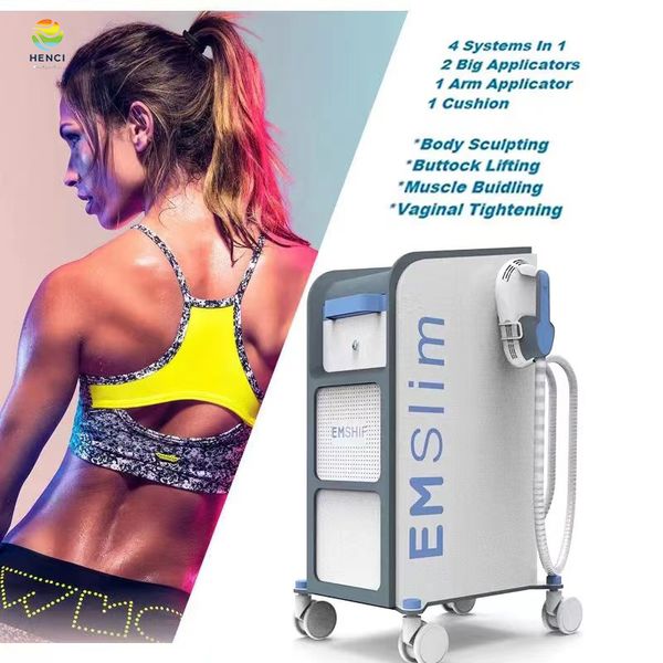 2/4 manijas Adelgazamiento Terapia de campo electromagnético pulsado tesla emslim teslasculpt fitness ems estimulación muscular nueva máquina emt con almohadillas opcionales