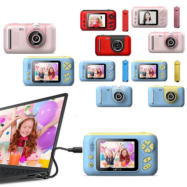 2,4 pouces HD Screen Enfants Camera Charge Video Camera Toys Educational Kids PO VIDEO VIDEO CAMERIE CAPILIER ANNIVERSAIRE AVEC LECTEUR DE CARDE 240327