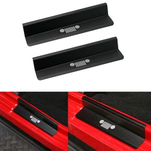 2/4 PCS Entrée de porte Sill Protector Pédale Plate de plaque de scuff