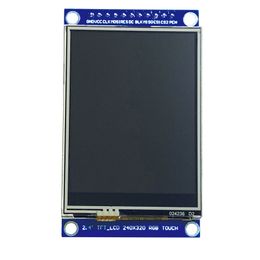 2.4 TFT LCD Affichage 240x320 Module tactile Module ILI9341 Pilote avec carte d'adaptateur PCB large angle de visualisation à 11 broches 2,54 mm d'espacement