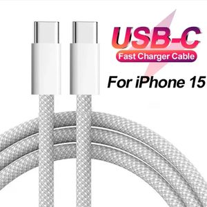 2.4A PD 60W 30W USB Type C vers USB C câble Charge rapide 480Mbps OD3.8 câble de données de Charge rapide pour iphone 15 Macbook Pro Samsung S20 S22 S23